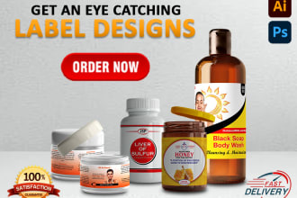do custom packaging, product box, product label, amazon box design and 3d mockup