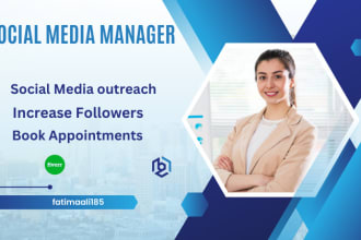 be your creative social media marketing  manager and b2b appointment setter