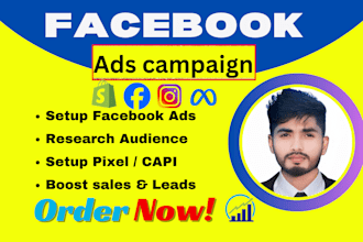 be your facebook ads campaign, meta ad and instagram advertising