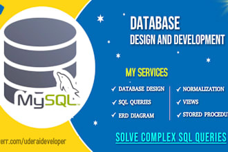 design and develop mysql database and solve sql queries