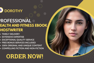 write health and fitness medical ebook, diet and weight loss