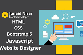 be your front end developer, will do front end development