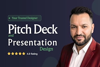 design high converting investor pitch deck, sales deck, or business presentation