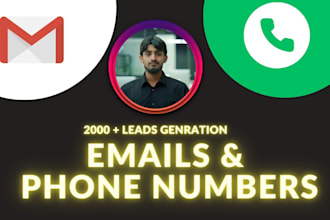 do lead generation phone number email of any location or niche