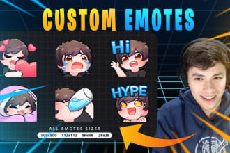 create custom and animated emotes for you