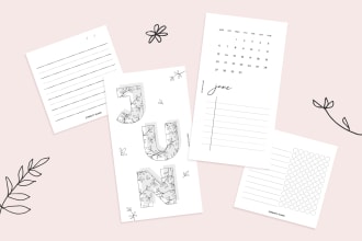 create printable and digital planner cover