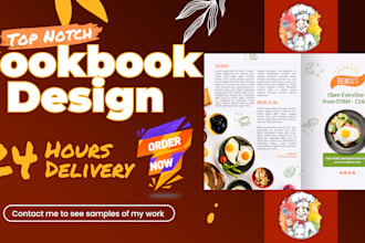 ghostwrite and design your cookbook, recipe book and kindle cover