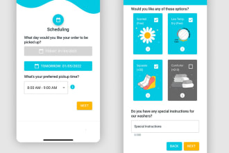 develop laundry app, home cleaning app, dry cleaning app, delivery app