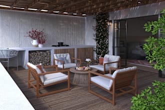 design stunning balconies with 3d rendering by sketchup