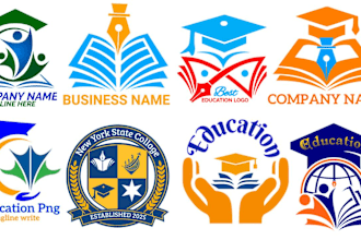 do modern education logo for school, college, university and the small business