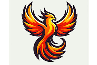 make an amazing phoenix mascot logo design for your business