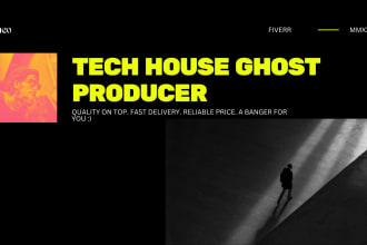 be your tech house ghost producer