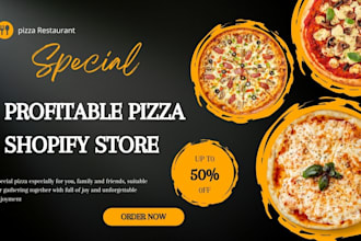 build pizza shopify store pizza website pizza  pizza logo design cookies store