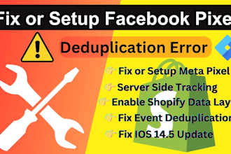 fix or setup facebook pixel and server side tracking for shopify