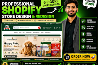 design and redesign a profitable shopify store, dropshipping store