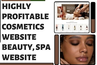 design cosmetics website skincare shopify store beauty store makeup website