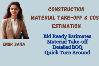 do quantity surveyor, takeoff, material takeoff, boq and cost estimation
