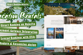 create direct booking website for your vacation rental or airbnb
