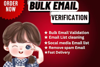 do bulk email verification, validation and list cleaning
