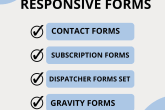 create and fix your wordpress sales, contact or subscription form