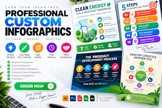 create  professional custom infographics