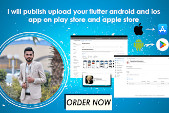 publish upload your flutter android and ios app on play store and apple store