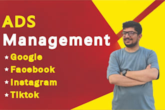 manage and run facebook ads, google ads and social media marketing