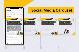 design attractive carousels for linkedin on canva