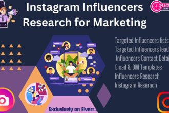 find the best instagram influencers and research