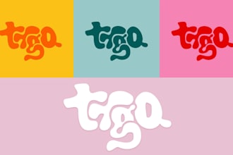 design a typography  modern logo for your brand