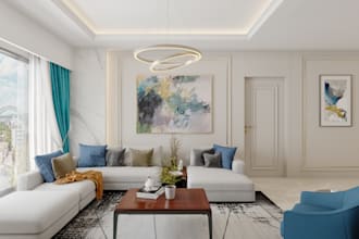 design and render living room, dining room in 3dsmax