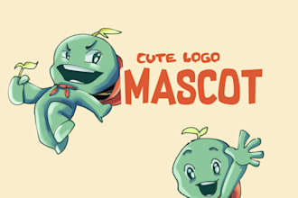 create a cute logo mascot for your brand
