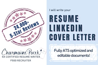 edit your resume, cover letter and linkedin