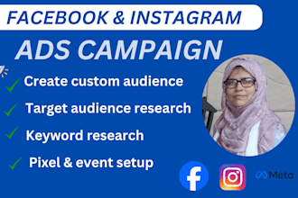 set up facebook and instagram ads campaign professionally