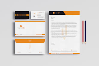 do corporate, professional, modern, smart stationary design