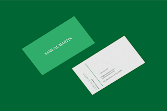 do professional luxury business card and thank you card design