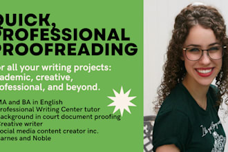 proofread or copyedit your essay, sop, resume, and more