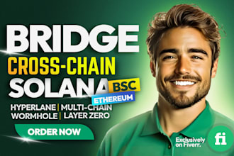 build cross chain token bridge with layerzero hyperlane wormhole on solana evm