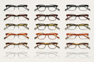 create eyewear design and tech pack ready for production