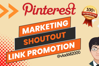 promote your products or website to my high traffic pinterest account