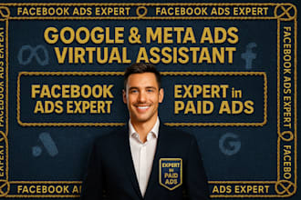 be your facebook ads meta ads expert and google ads expert as virtual assistant