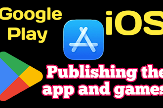 publish the app on google play console or store IOS