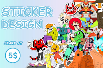 draw a cute cartoon stickers mascot logo design illustration in 1930s style