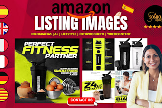 design amazon listing images and a plus content