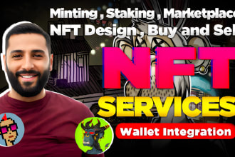 create any nft website with smart contract, nft marketplace