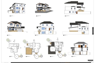 create 2d autocad floor plan layout for house renovation