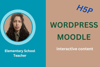 create h5p content in wordpress and moodle