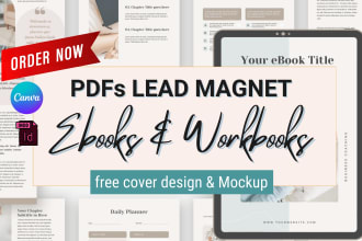 do ebooks, workbooks and pdf lead magnet designs