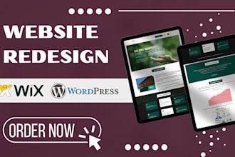 modify wordpress website, wix website, edit wordpress website, revamp wix site