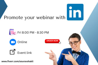 promote your webinar with linkedin